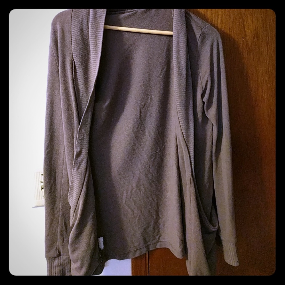 Dusty lavender beige cardigan